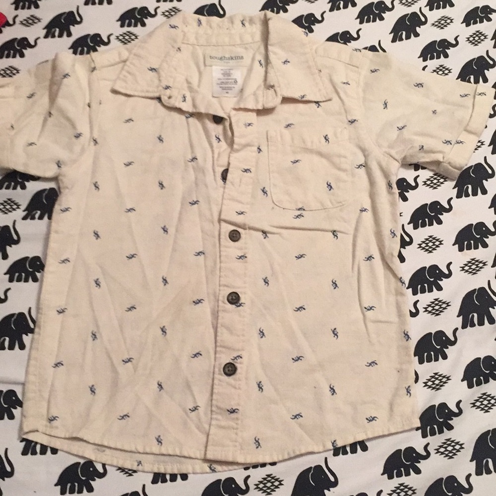 Buttoned Up with lizard print